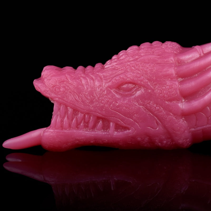 Fantasy Drakes Dick Ovipositor Anal Plug - Blood Red Silicone Masturbating Sex Toys for Women