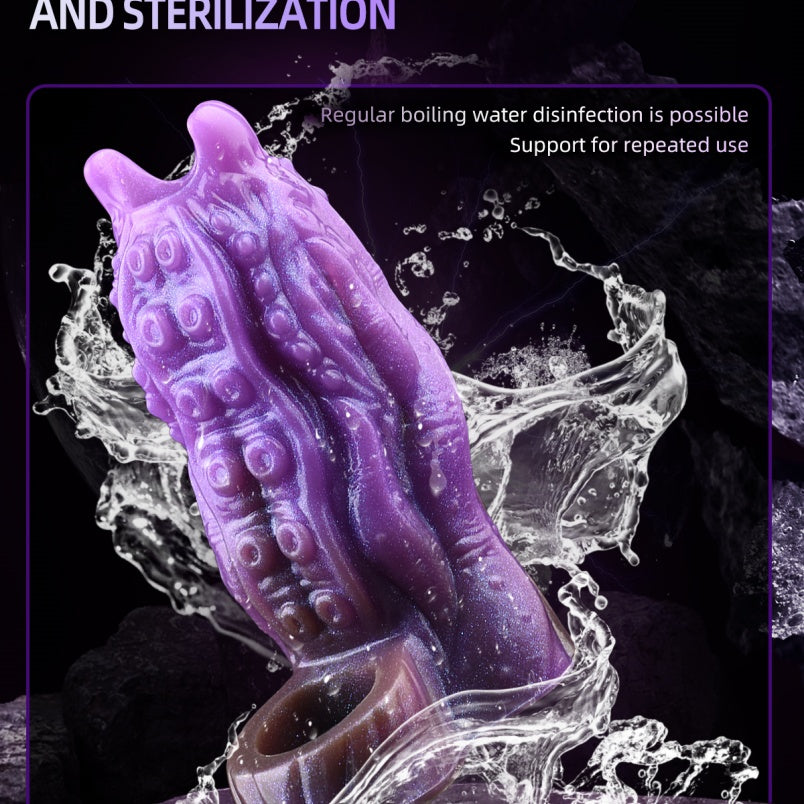 Tentacle Fantasy Silicone Cock Sleeve – Purple Reinforcement for Male Sexual Power