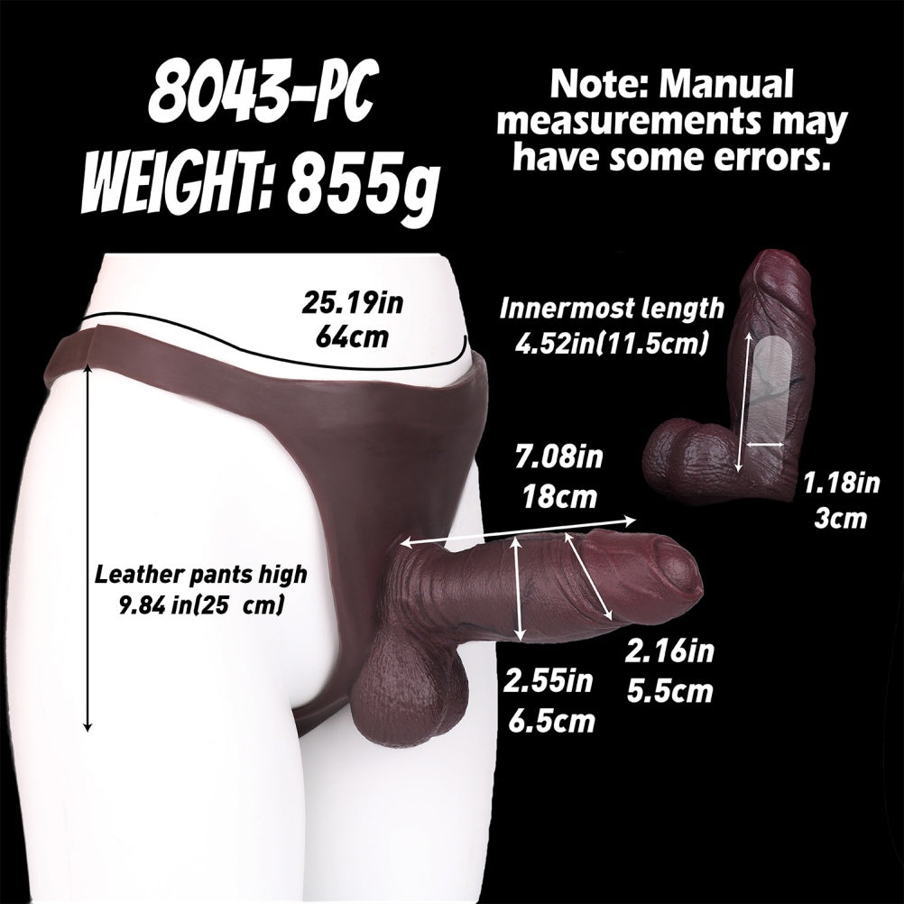 Fantasy Wearable Realistic Sheath Underwear – Silicone Toys for Penis Enlargement and Girth Enhancement