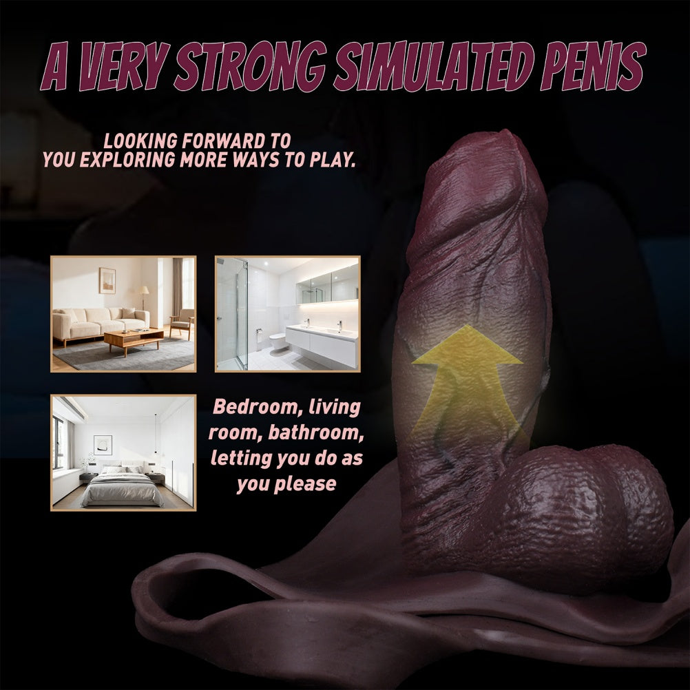 Fantasy Wearable Realistic Sheath Underwear – Silicone Toys for Penis Enlargement and Girth Enhancement