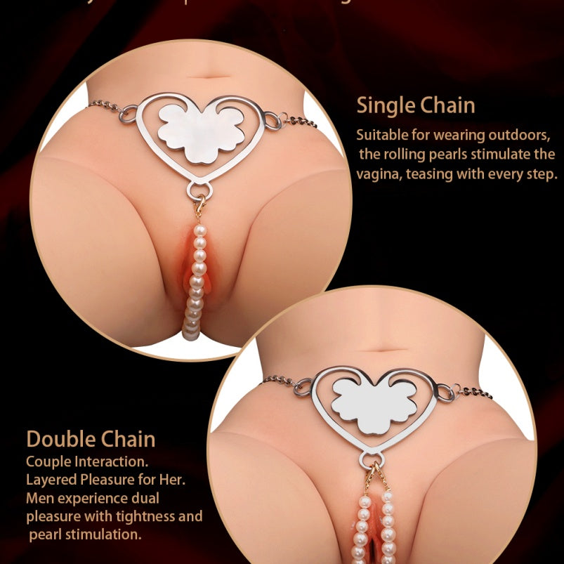 Women’s Strapon Metal Crotchless Panties – Bettie Bondage Clit Stimulator BDSM Toy