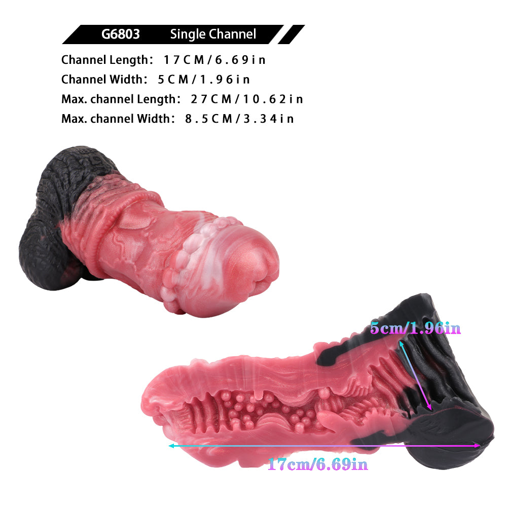 Horsedildo Masturbation Sleeve Pocket Pussy - 2-in-1 Fantasy Penissleeve Pegging Sexuality