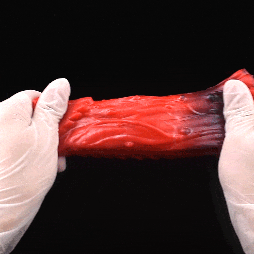Red Dragon Vibrating Penis Sleeve - Fantasy Silicone Cock Sheath Male Extender