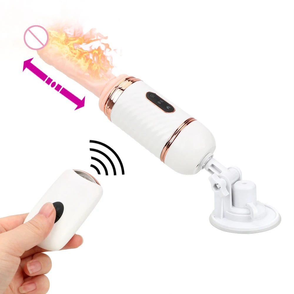 Thrusting Dildo Sex Machine - Remote Control Suction Cup Vibrator Tele Domlust Thrusting Dildo Sex Machine - Remote Control Suction Cup Vibrator Tele Domlust