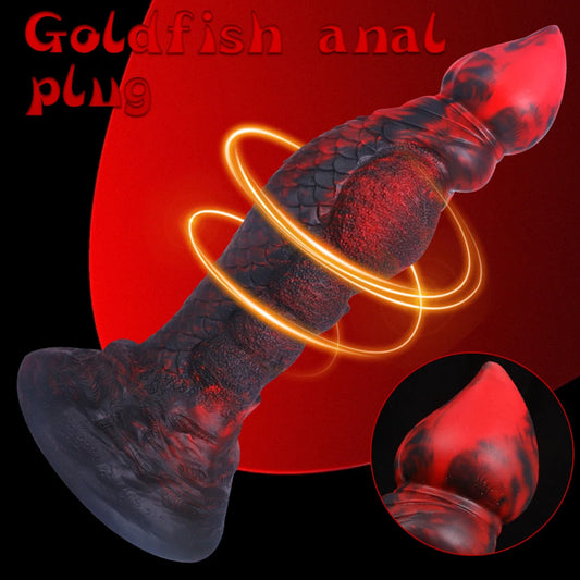 Monster Dildo Anal Plug - Colorful Exotic Animal Dildo Dilator Sex Toys for Men Women