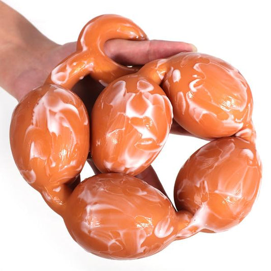 Drachenei-Riesendildo-Analkugeln – Anal-Expander aus weichem Silikon, wildes Sexvergnügen