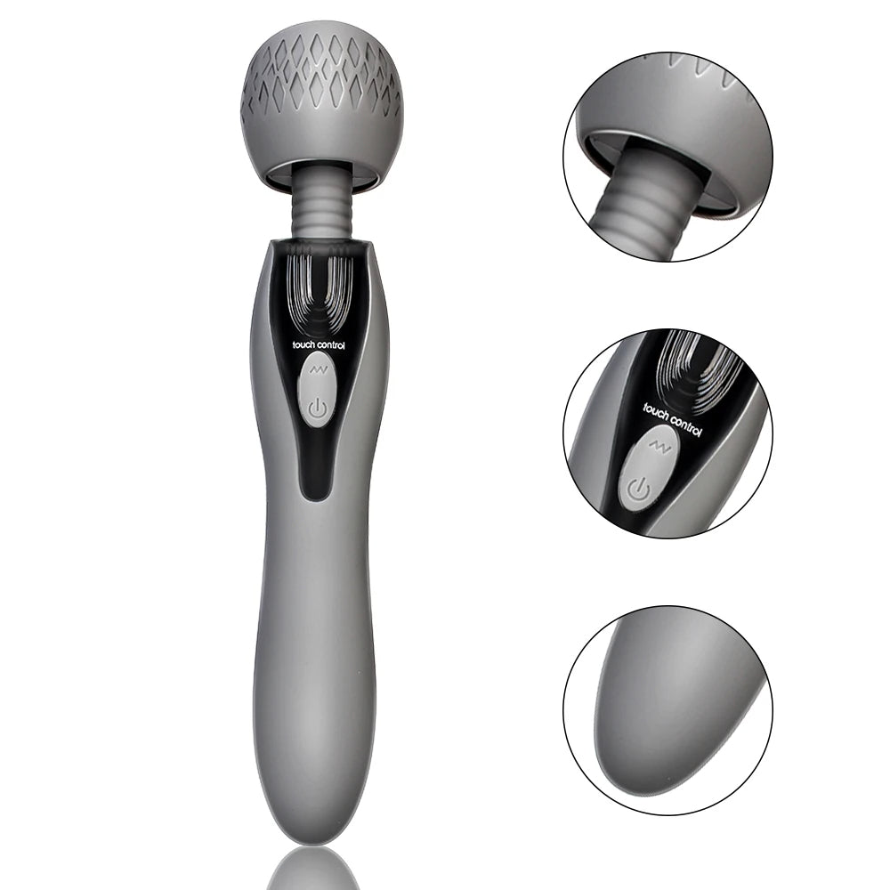 Zauberstab-Vibrator – Doppelend-G-Punkt-Klitoris-Stimulator, weibliches Sexspielzeug