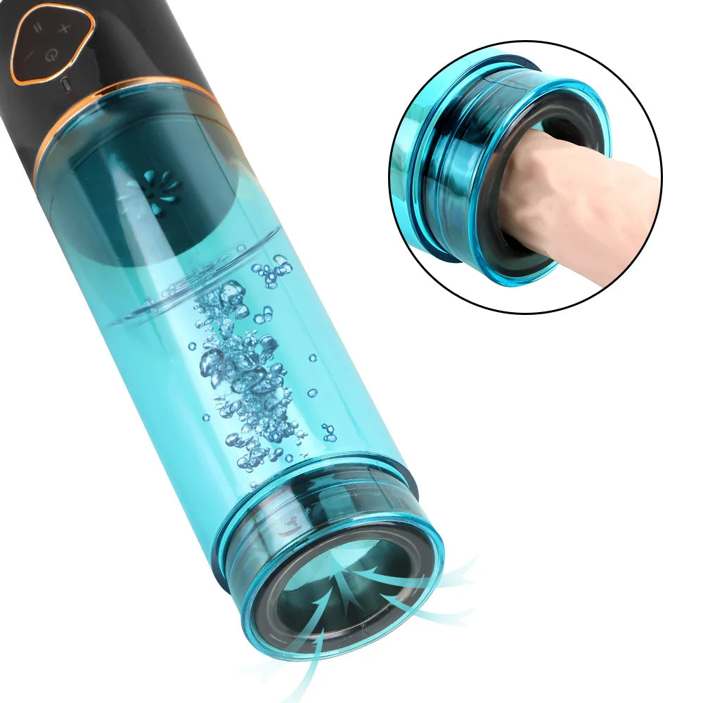 Pompe à pénis pour homme - Agrandisseur de bain-marie sous vide, entraîneur d'éjaculation retardée pour hommes