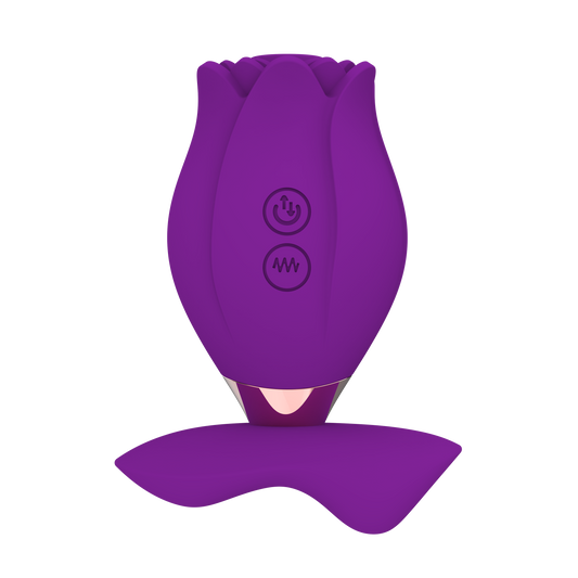 Nipple Clit Sucking Rose Female Sex Toy - Portable Knots Breast Massager