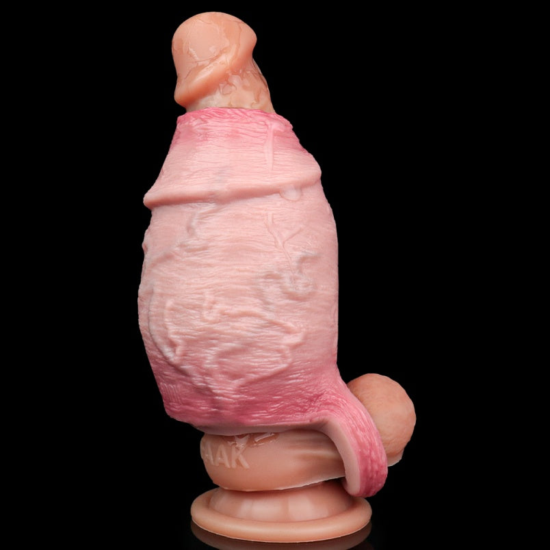 Big Girthy Realistic Cock Sleeve - Effective Penis Extender Pegging Enhancement for Men Gay