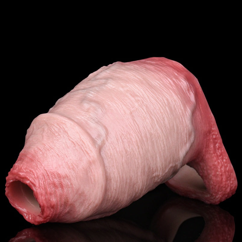 Big Girthy Realistic Cock Sleeve - Effective Penis Extender Pegging Enhancement for Men Gay