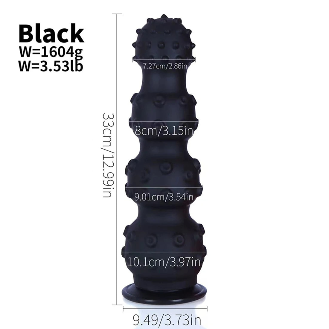 Großer riesiger Analperlen-Buttplug – 33 cm großer geknoteter Dildo, Analdilatator, Sexspielzeug für Männer und Frauen
