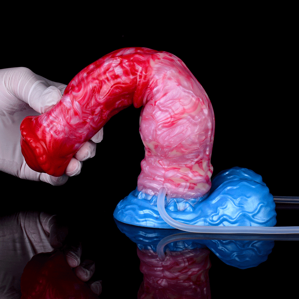 Aufblasbarer spritzender Pferdedildo – Fantasy Monsterdildo, Analsexspielzeug für Frauen, Masturbation