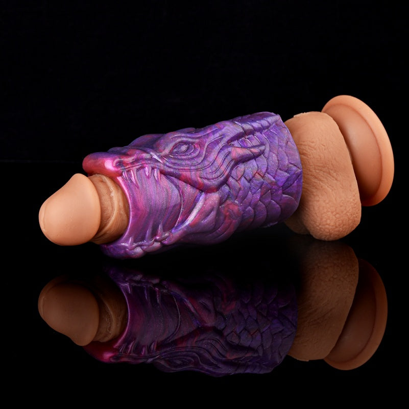 Fantasy Silicone Dragon Penis Sleeve Sheath – Fierce to Revitalize Male Sex Toys Performance