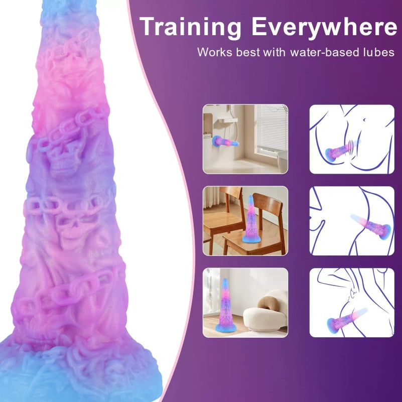 Insertable Butt Plug Silicone Fantasy Tentacle Dildo - G-Spot Stimulation Sex Toys for Women