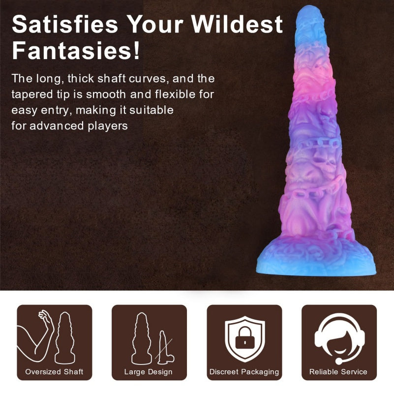 Insertable Butt Plug Silicone Fantasy Tentacle Dildo - G-Spot Stimulation Sex Toys for Women