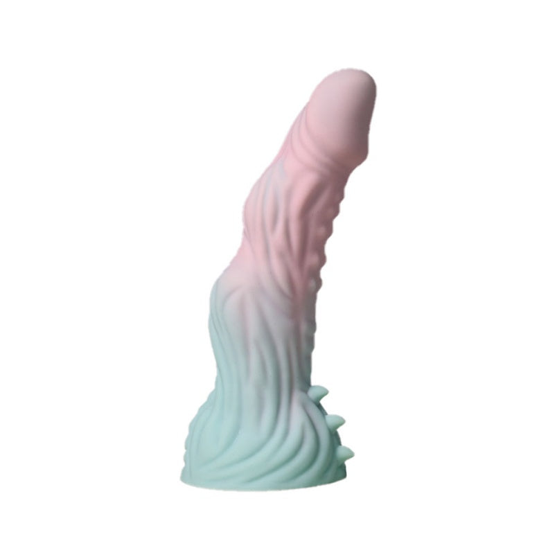 Fantasy Dragon Dildo aus Silikon mit Saugnapf – freihändiges Einführspielzeug zur vaginalen Stimulation