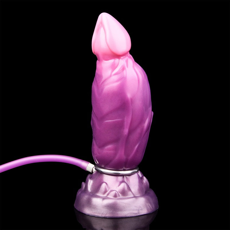 Inflatable Dragondildo Anal Butt Plug - Fantasy Pruple Dildo Vaginal Women Masturbation