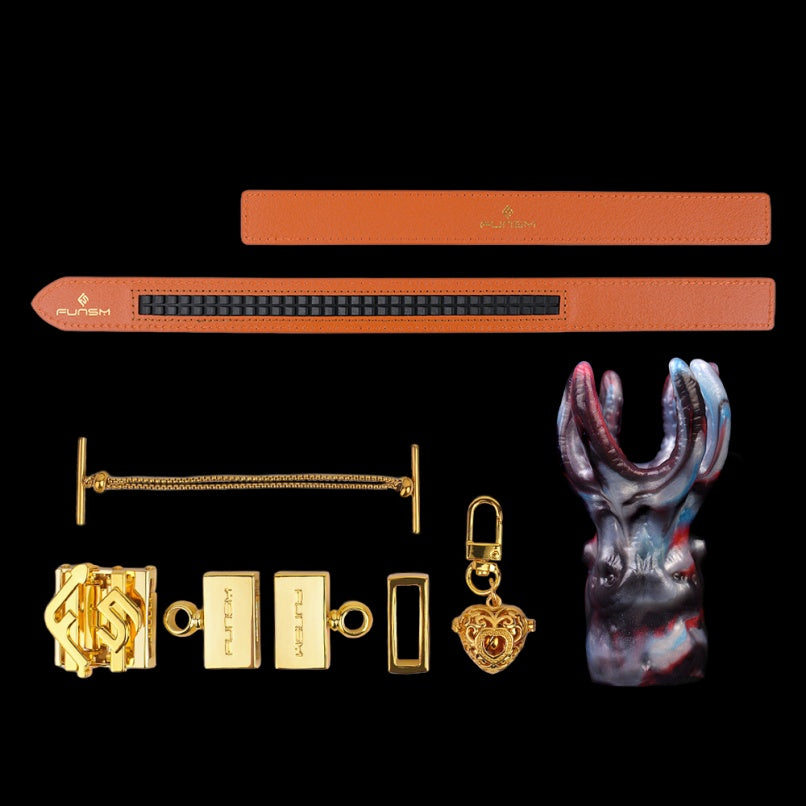 Fantasy Octopus Vertical Gag Bettie Bondage Kit – Umschnallspielzeug aus flüssigem Silikon für Oralsex