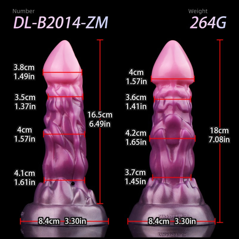 Inflatable Dragondildo Anal Butt Plug - Fantasy Pruple Dildo Vaginal Women Masturbation