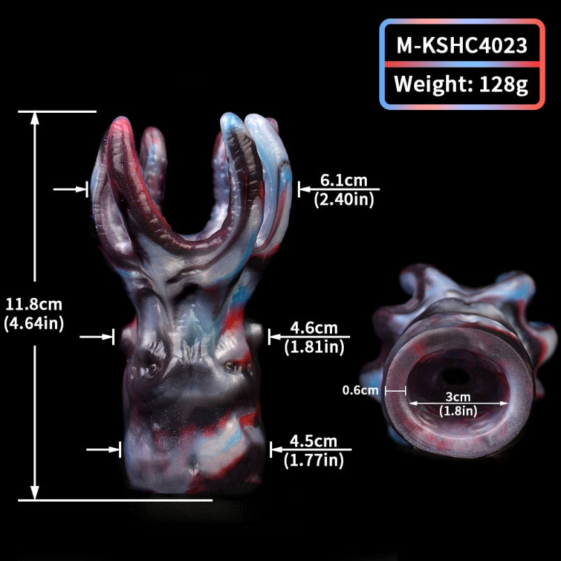 Fantasy Octopus Vertical Gag Bettie Bondage Kit – Liquid Silicone Strap-On BDSM Toy