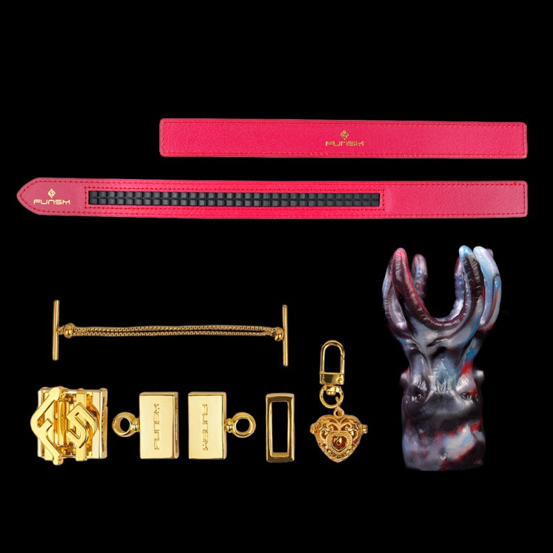 Fantasy Octopus Vertical Gag Bettie Bondage Kit – Umschnallspielzeug aus flüssigem Silikon für Oralsex