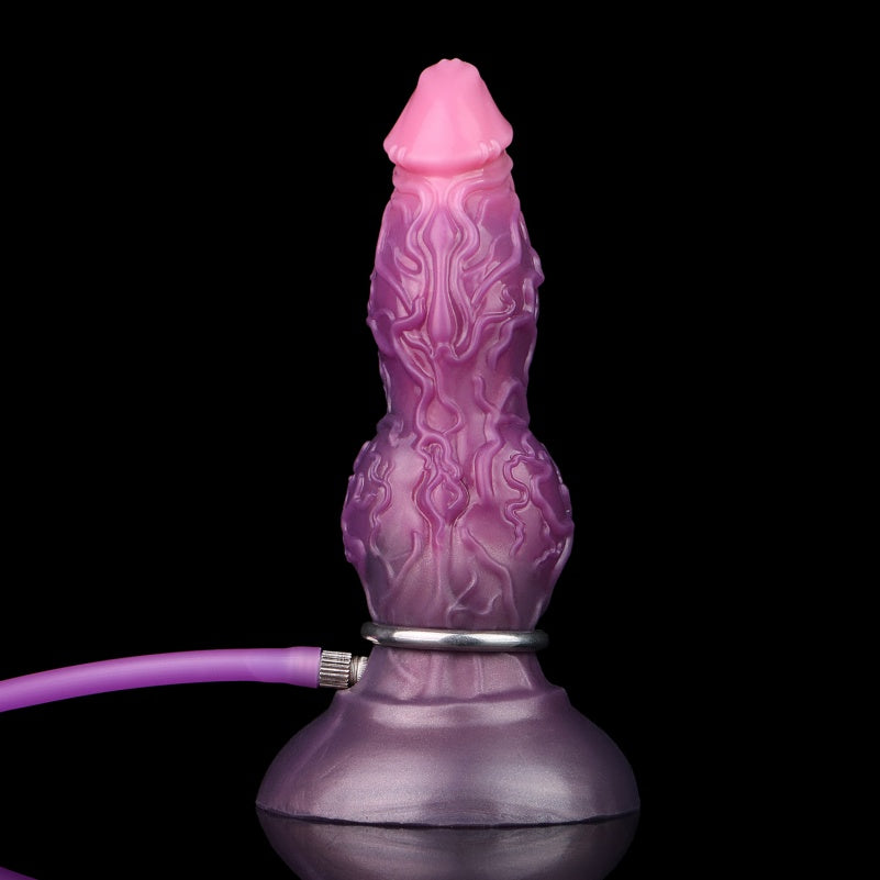 Inflatable Monsterdildo Anal Sex Toy - Dragon Purple Dildo Women Masturbating Fullness