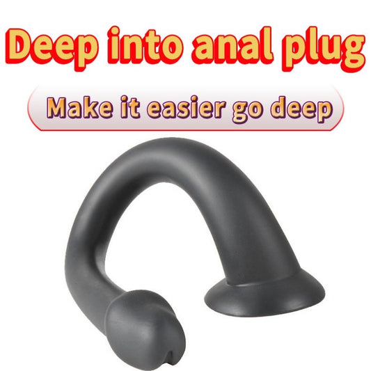 Extra langer schwarzer Alien-Dildo-Buttplug – Monsterdildo für tiefe vaginale Masturbation bei Frauen