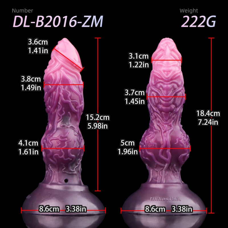 Inflatable Monsterdildo Anal Sex Toy - Dragon Purple Dildo Women Masturbating Fullness