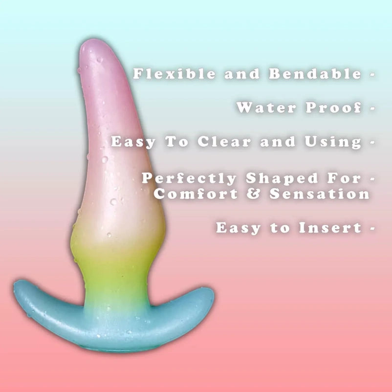 Gode anal fantaisie en silicone rose pêche – Gode ceinture BDSM pour tous les jours