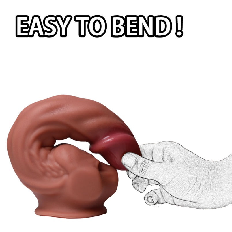 Gode anal Fantasy Monster en forme de S avec ventouse – Jouet en silicone conçu pour la stimulation du point G