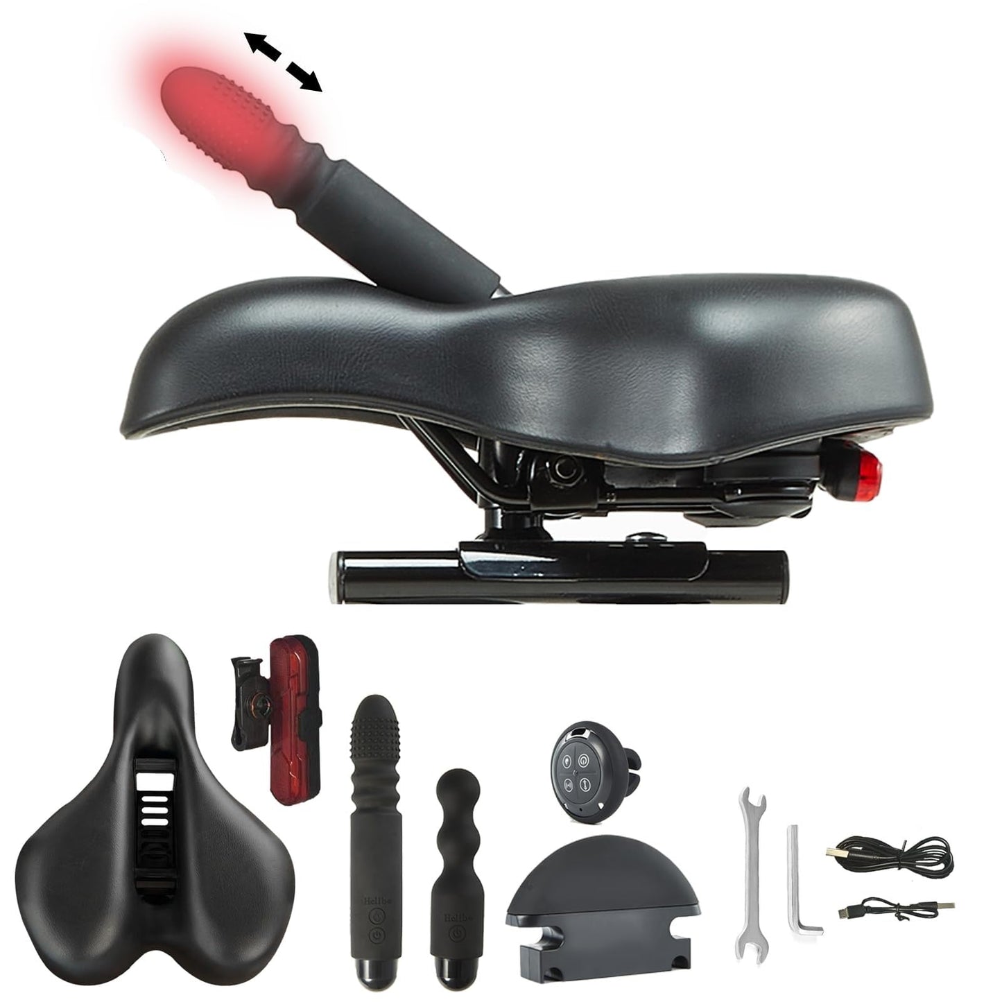 Machine sexuelle à gode et vélo – Vibromasseur à selle télécommandé pour un plaisir intense