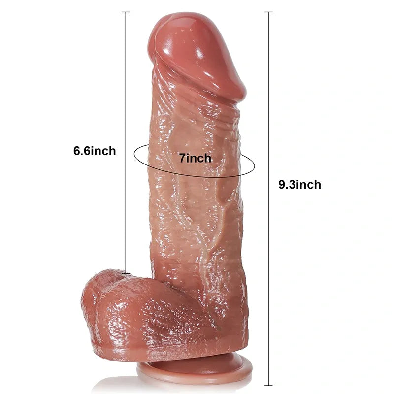 Realistic Thrusting Dildo Butt Plug - Remote Control Vibrator Big Girthy Anal Sex Toys