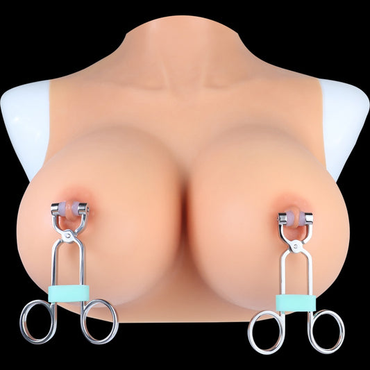 Stainless Steel Nipple Clamps - Couples BDSM Training and Dominant Sex Toys
