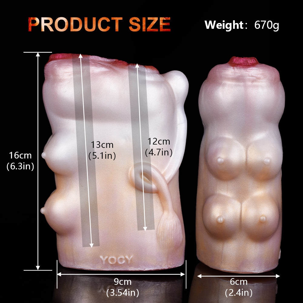 Cow Pussy Animal Masturbator - Fantasy Men Masturbating Penis Massage Sex Toys