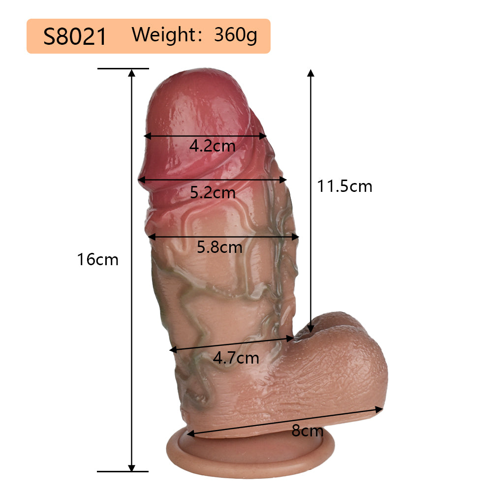 6-Zoll-realistischer Analdildo-Buttplug - Sexspielzeug aus weichem Silikon mit Saugnapf für Männer und Frauen