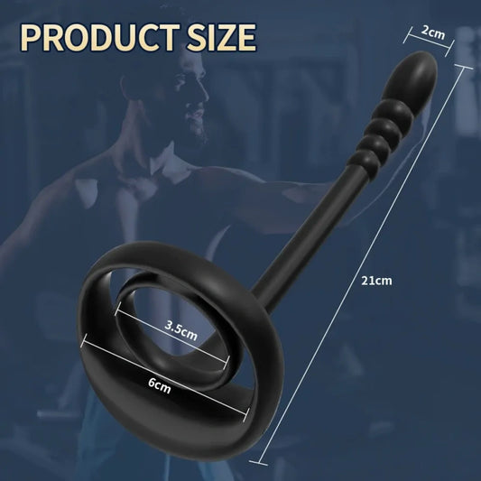 Wireless-Control Silicone Cock Ring for Ejaculation Control – G-Spot Stimulating Vibrator for Couples