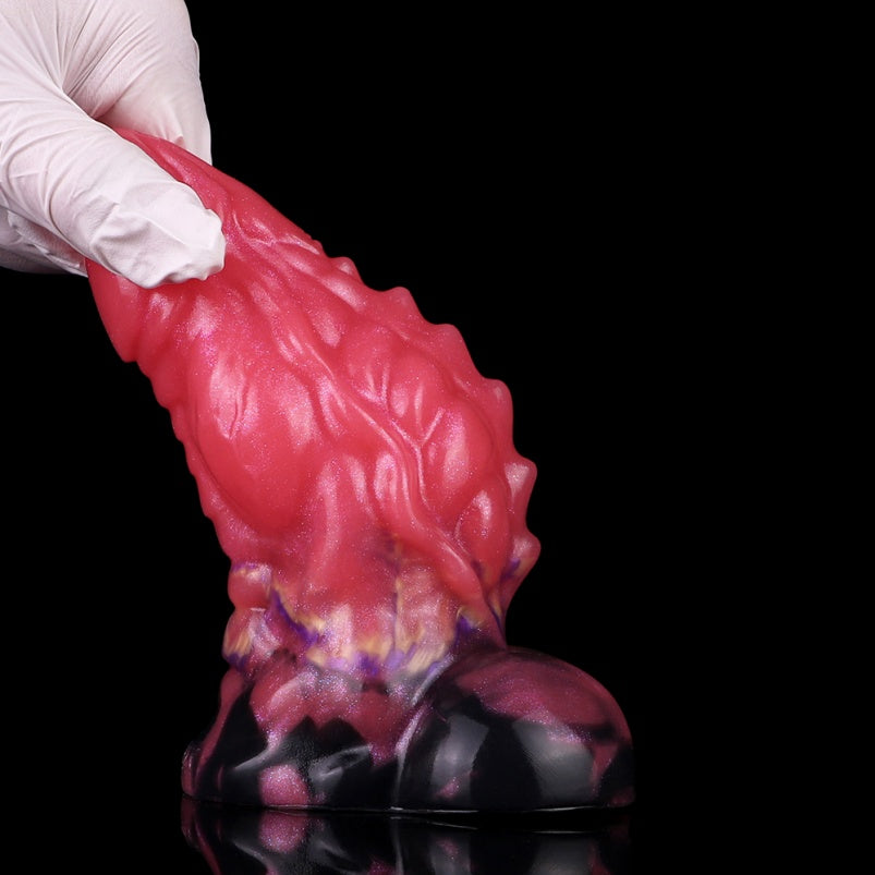 Thick Bad Dragon Dildo Butt Plug – Blood-Red Silicone Monsterdildo Women Masturbation Toy