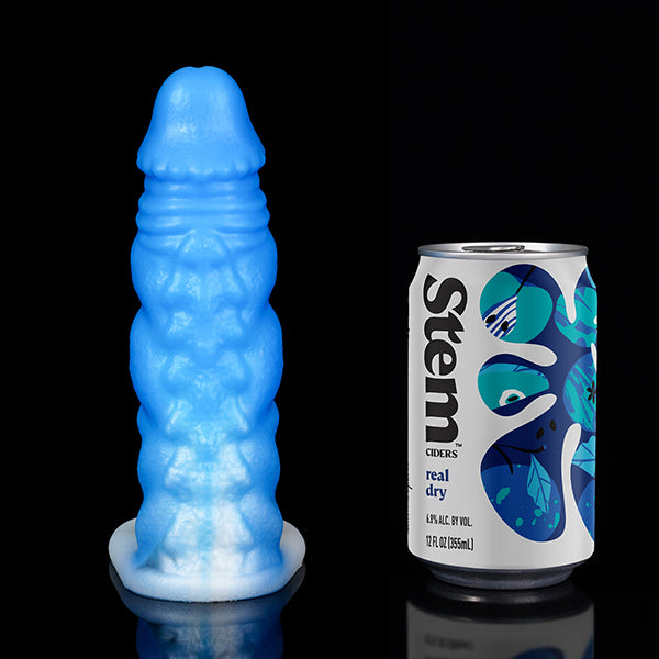 Extension lumineuse de manchon de pénis Monsterdildo - Jouet sexuel masculin d'extension d'anneau pénien en silicone de qualité supérieure