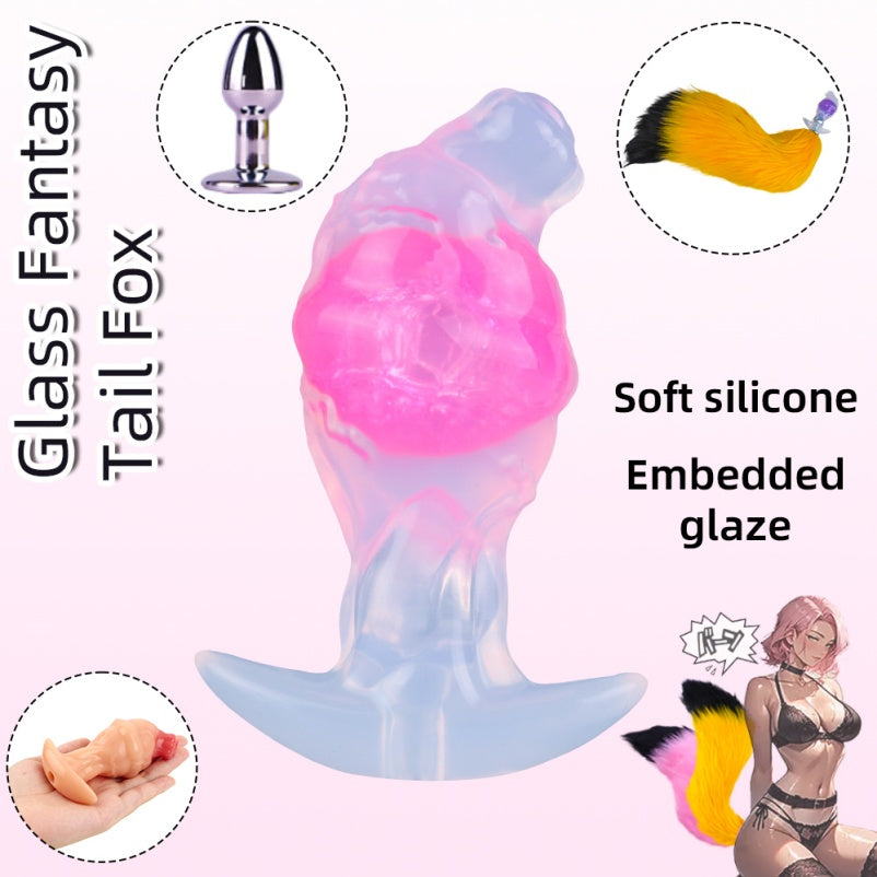 Fox Fantasy Realistischer Dildo Anal Plug – Strap-On Bondage Anal BDSM Fessel Sexspielzeug für Frauen