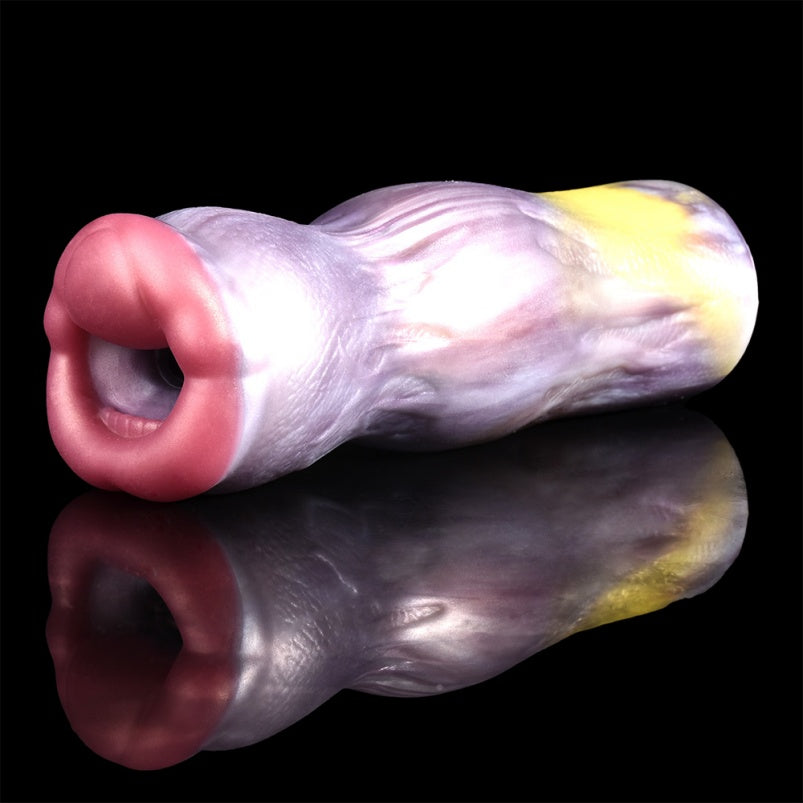 Fantasy Silicone Blowjob Pocket Pussy Masturbation Cup - Male Penis Massaging Enlargement Pump Toys