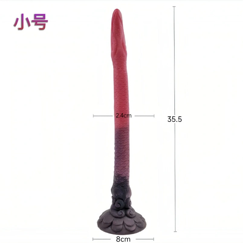 Fantasy Long Tentakel Dildo Butt Plug - Leuchtendes Silikon Analpeitsche Expansion Weibliches Sexspielzeug