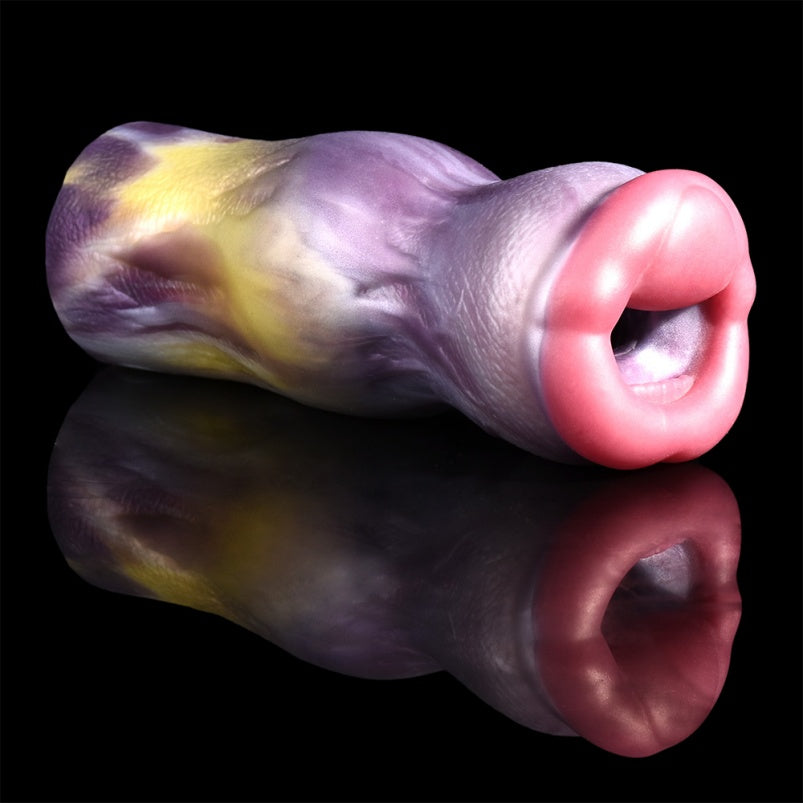 Fantasy Silicone Blowjob Pocket Pussy Masturbation Cup - Male Penis Massaging Enlargement Pump Toys