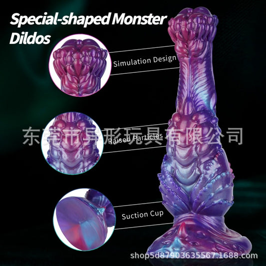 Fist Fantasy Dog Dildo Butt Plug - Vibrant Color Anal Sex Toys Expander for Women Men
