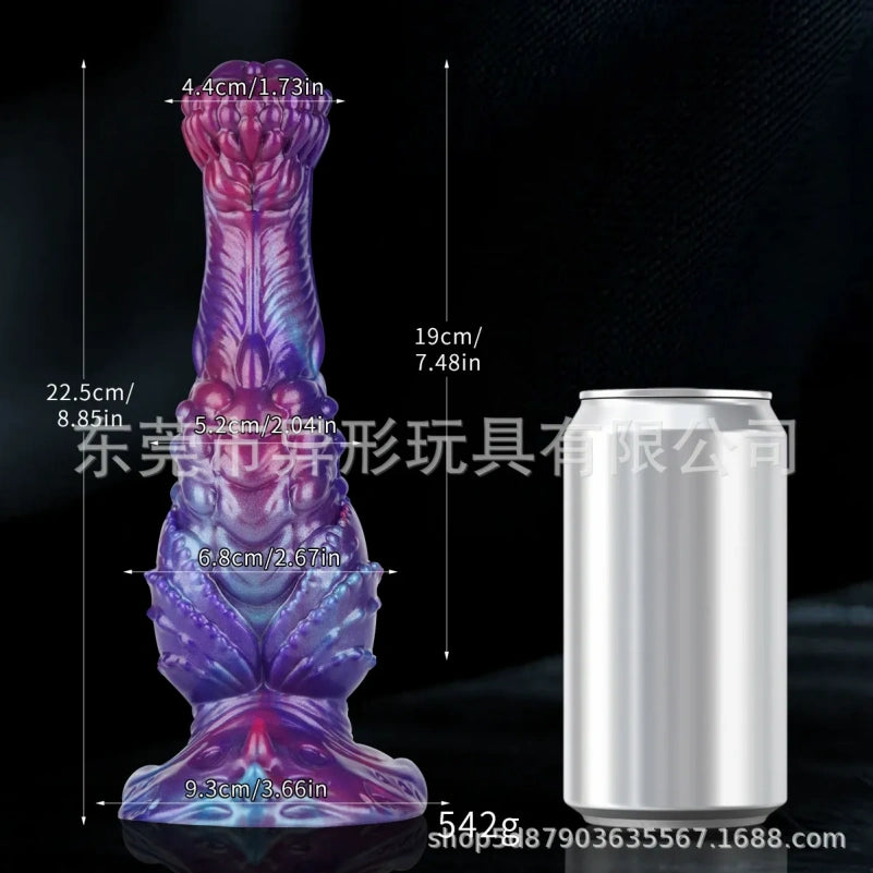 Gode anal Fist Fantasy Dog - Jouet sexuel anal aux couleurs vives, extensible pour femmes et hommes