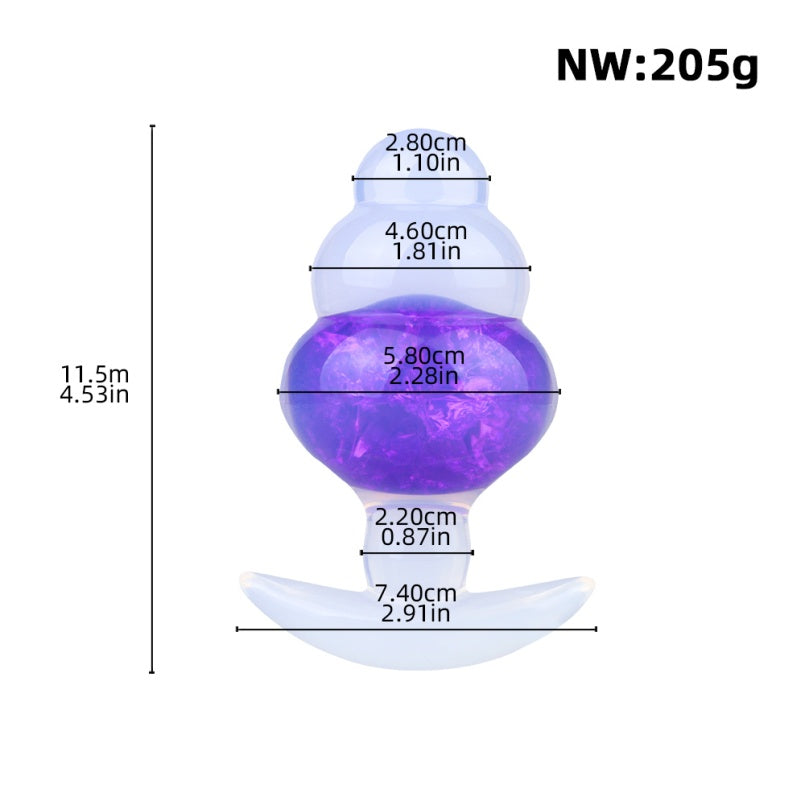 Jelly Silicone Butt Plug Fantasy Dildo – Ankerdesign für Stabilität und körpergerechte Passform
