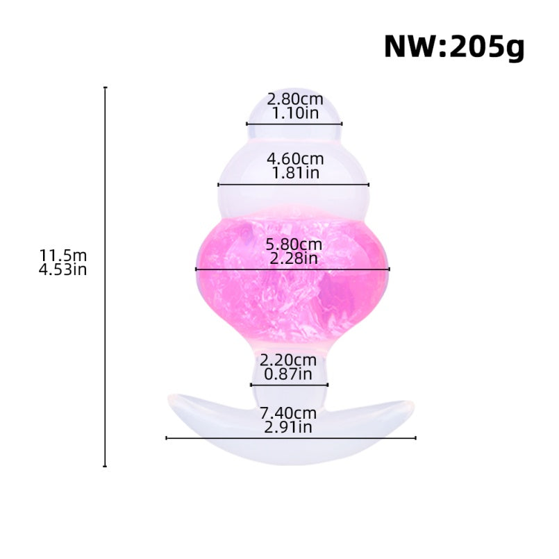 Jelly Silicone Butt Plug Fantasy Dildo – Ankerdesign für Stabilität und körpergerechte Passform