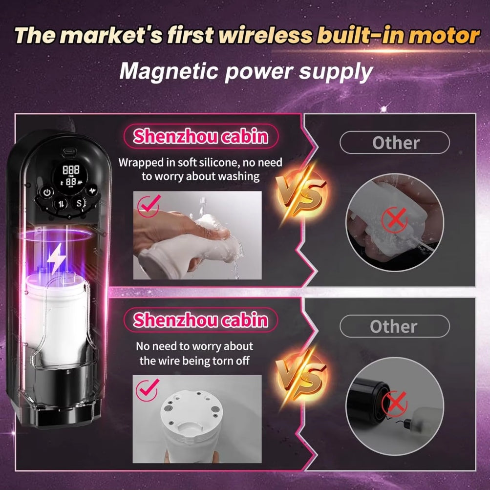 Galaxy-X Smart Silicone Penis Massage Thrusting Blowjob Cup -Insert Vibration Male Sex Toys