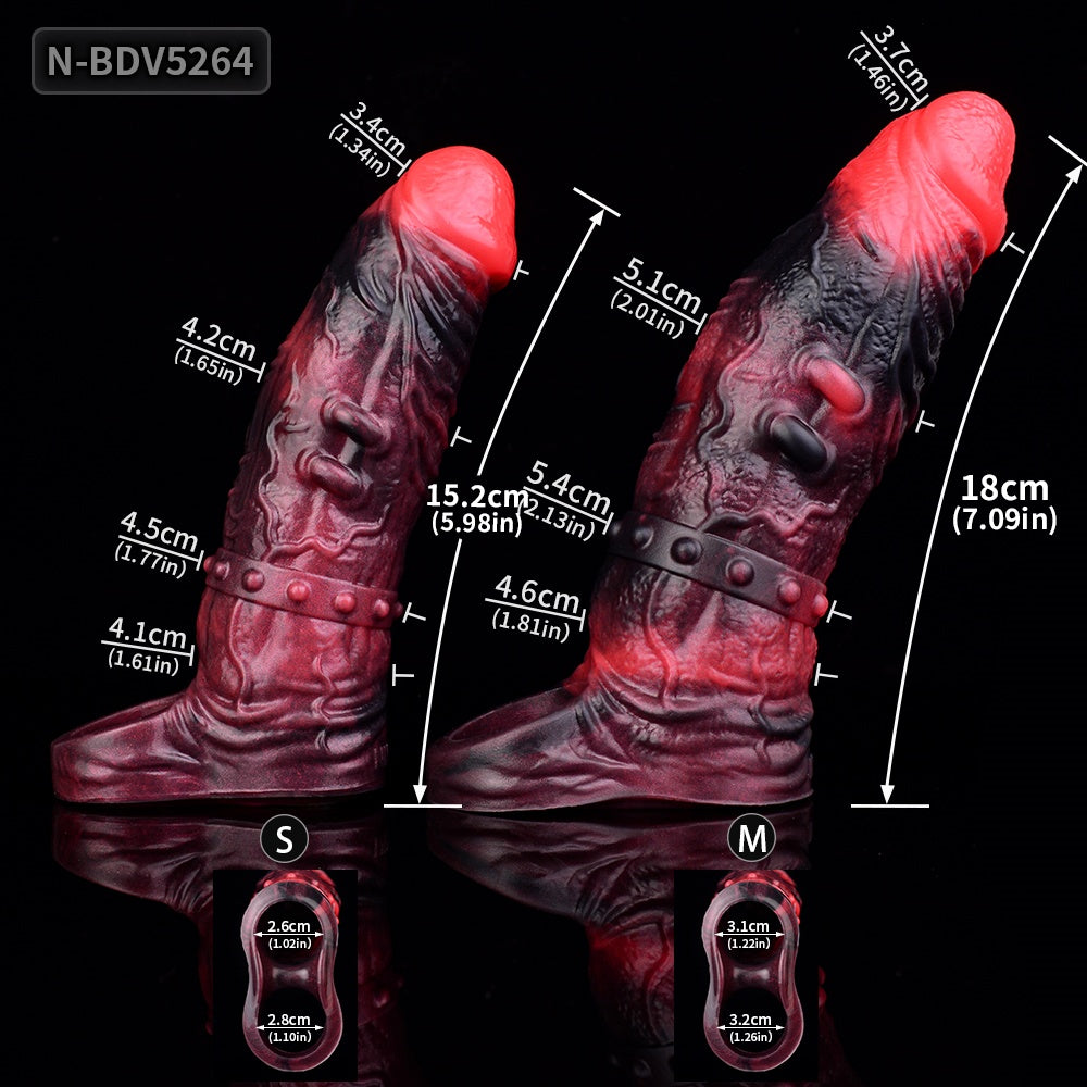 6-Zoll-Penis-Extender mit Vibration – Intelligente Sexhilfe für dreifaches Vergnügen