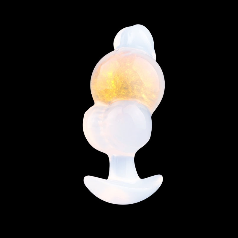 Dual-Orb Fantasy Silicone Butt Plug Dildo – Anchor Base, Contour-Hugging Pleasure Tool